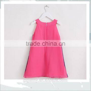 Summer Girls High Quality Kids Casual Pink Clothing Modern Children Dress photo-3