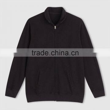 High Neck Plastic Full Zipper Sweatshirt With Pocket