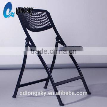 LS-4042 Hot Sale White Plastic Wedding Folding Chair Cheap Plastic Wedding Banquet Rental Folding Chair photo-2