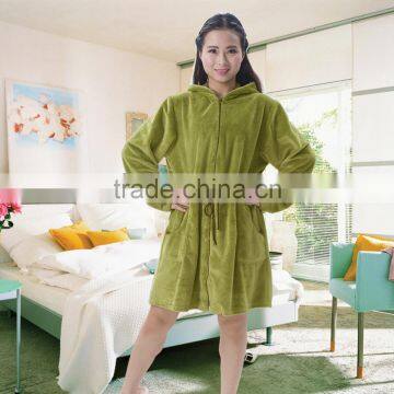 Fashion girl korea style one piece bathrobe