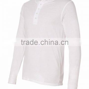 Bella+Canvas Men's Jersey Long Sleeve Henley Tee - 100% Combed and Ring-spun Cotton and Comes With Your Printed Logo photo-3