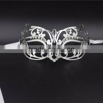 Metal Filigree Venetian Masquerade MardiGras Party Diamante Eye Mask photo-3