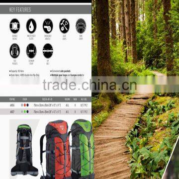 Bestway 65 l Camping Hiking Durable Backpack photo-4