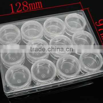 1 Set (12PCs) Clear Beads Display Storage Case Box 30mmx17mm,Bulk