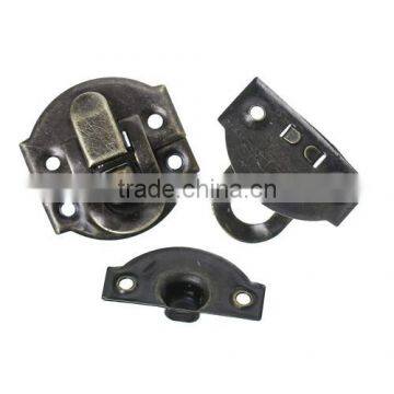 Antique Bronze Jewelry Wooden Case Boxes Making Lock Latch photo-2