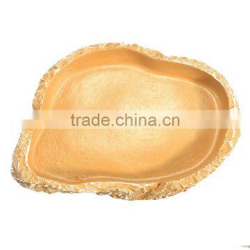 Hot Sale Yellow Color Food Grade ABS Plastic Reptile Tortoise Water Dish Food Bowl Toy For Amphibians Gecko Snakes Lizard Spider photo-6