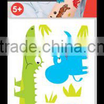 mini Kid Color Temporary Tattoo Safari oem colorful child tattoos sticker