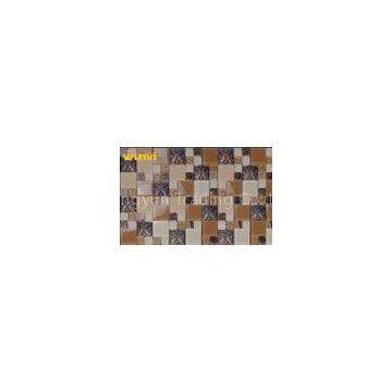 building exterior Glass And Metal Mosaic Tile , Iridescent Mosaic Tiles