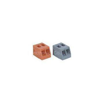 Orange 2 Way Transformer Terminal Block Strip length 8-9mm / 0.33in
