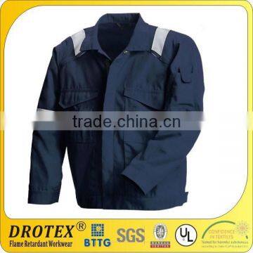 Safety Jacket EN 61482 100% Cotton Reflective Striped FR Jacket photo-3