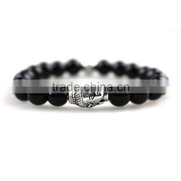 8mm Black Matte Agate stone Beads Yoga Beaded Energy Bracelets