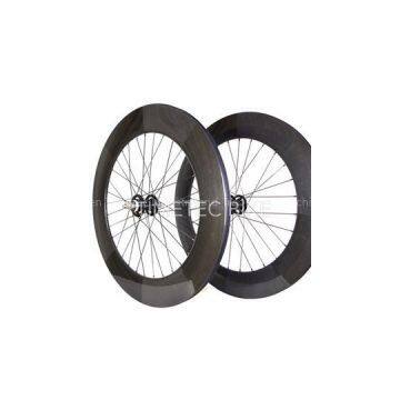 Fixie Wheels∣Carbon Fiber Toray T700∣ 88mm Depth 23mm Width∣Single Speed Custom Wheelset ∣700c ∣Clincher And Tubular∣Straight Pull Hub Fixed Gear ∣front 20H Rear 24H