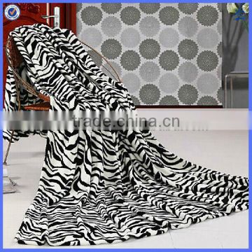 wholesale blankets coral fleece/zebra fleece blanket