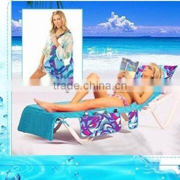 100% cotton promotional beach towel bag set