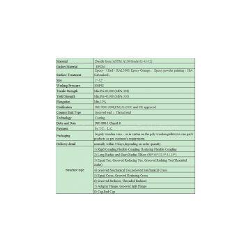 ductile iron pipe Fittings