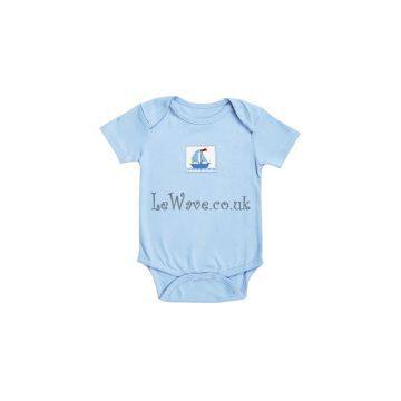 Sailing boat smocked baby onesie