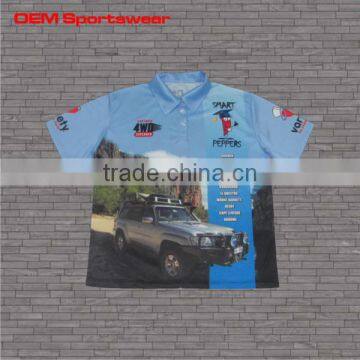 Polyester motocross wear custom racing sports shirts