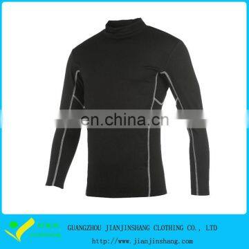 Running Gym T Shirts With Custom Turtle Collar Dri Fit Spandex Wholesale