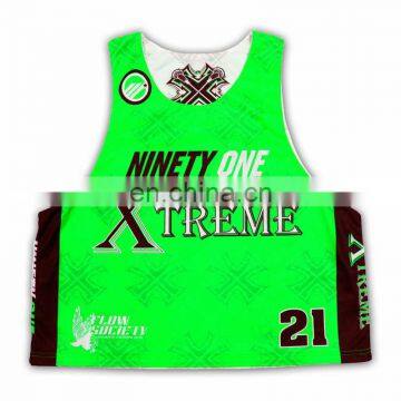New Design Custom Sublimation Reversible Lacrosse Jersey photo-2