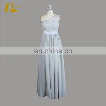 Manufacturer One Shoulder Crystal Beaded Long Mother Of The Groom Dresses For Party