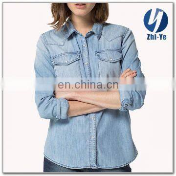 new brand fashion design jeans shirt ladies