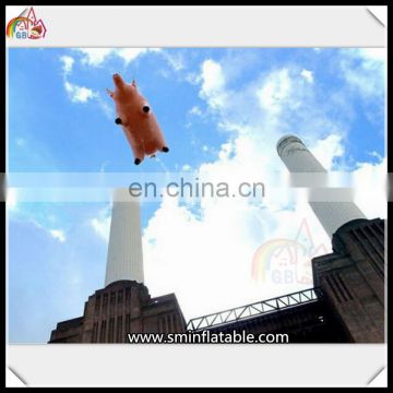 Most Popular Event Promotional Pink Pig Inflatable Custom Logo Print Pig Fly Pig Balloon