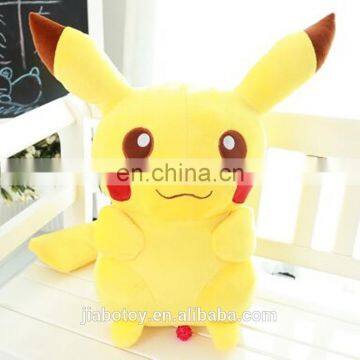 2015 Cartoon Pikachu pillow promotional custom stuffed plush Pikachu figure Emoji Pillow