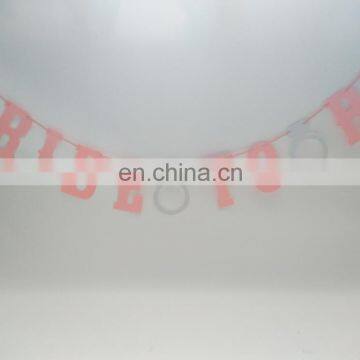 Pink Bride To Be With Silver Rings for Hen Party Flag Banner photo-2