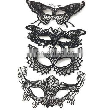 MCH-2377 Wholesale 2017 new product sexy lace veil black eye mask masquerade masks cheap for Halloween