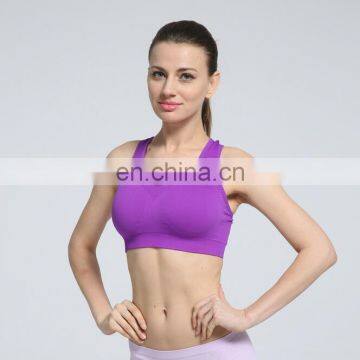 Custom Make Plain Sports Bra for Women Wholesale With Mesh#06 photo-3
