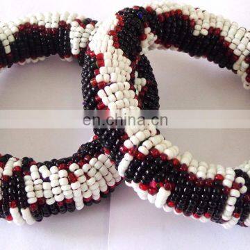 Banjara Bangles+beaded Bangles+glass Beads Bangle+costume Jewelry+belly Dance Bangle+party Wear Bangles+indo Western Bangles photo-5