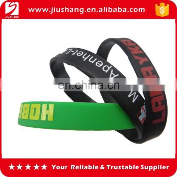 Silicone rubber bracelet, hot silicone wristband, colorful hand silincone bracelet