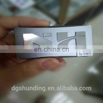 CNC brand name tag with fashion logo