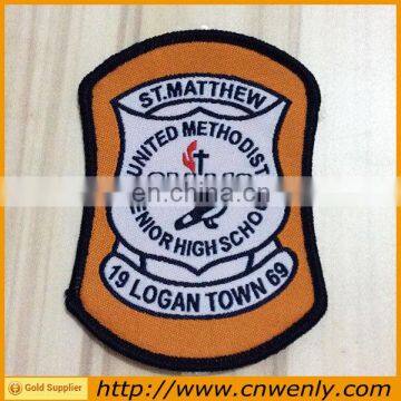 Customized knitted Garment fabric woven Badge/emblems