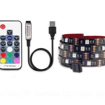 USB LED Strip Light 5050 RGB 1M 2M IP65 Waterproof TV Background Lighting LED Strip 5050 With RGB Controller