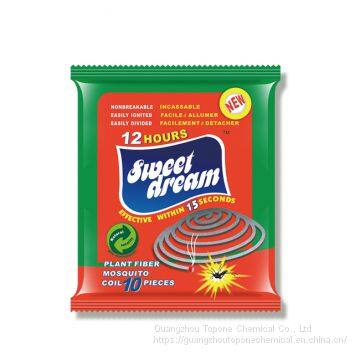 Sweet Dream brand plant fiber mosquito coil, mosquito repellent coil