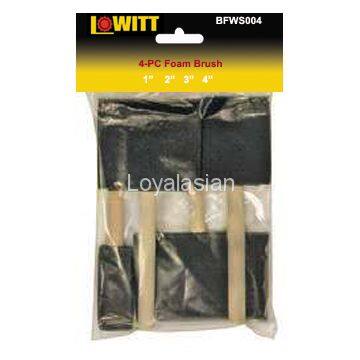 Paint Brush Set，Foam， Wooden, Plastic Handle， photo-2