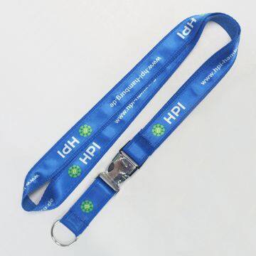 Top Quality Fashion Polyester Custom Logo Double Layer Satin Lanyard Polyester Lanyard With Sublimation Satin Lanyard photo-4