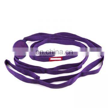 Cotton Yoga Stretching Exercise Strap Band With Multiple Grip Loops photo-2