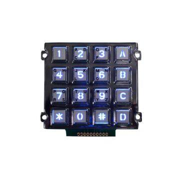 IP65 Waterproof Industrial Keypad Zinc Alloy Metal Numeric Keypad LED Illuminated Metal Keypad for Wholesales photo-2