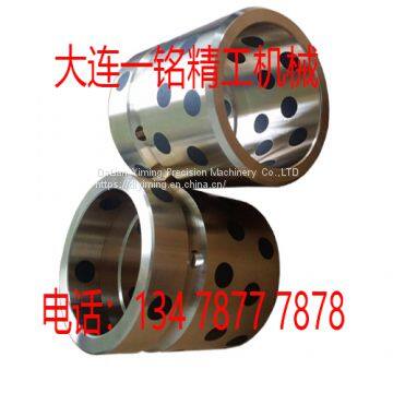 Graphite copper bushing, self-lubricating bearing, JDB bush, copper base inlaid bearing, oil-free self-lubrication wear-resistant copper bushing.