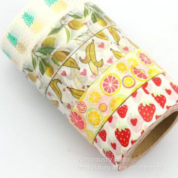 Washi Sticker Custom Washi Sticker Masking Paper Tape Set Printed In Bulk