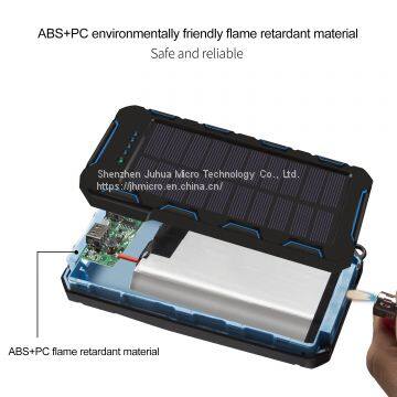 Portable Solar Panel Charger 12000mah Waterproof Solar Power Bank for Hiking photo-3