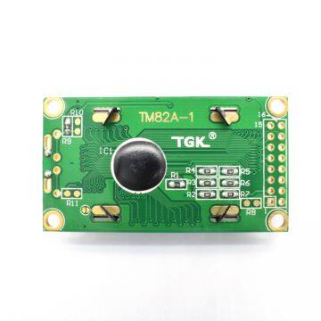 Lcd 8X2 Display 14pin Backlit Intercom Stn Character Blue/yellow-green Monochrome Display Screen 0802 Lcd Module photo-3