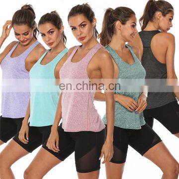 Wholesale summer workout racerback tank tops for women