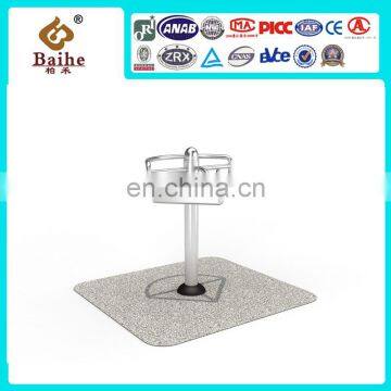 2019 Stainless Steel Outdoor Luxury Fitness Equipment Three People Presser Foot photo-2