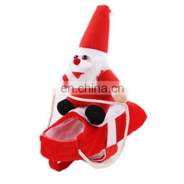 Red color Elk design pet clothing Santa Claus dog costume christmas