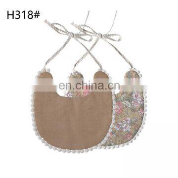 Wholesale Cotton Print Lace-up Cute Baby Bibs photo-6