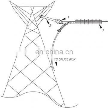 OPGW Single / Double Dead End Lattice Tower Configuration Assemblies