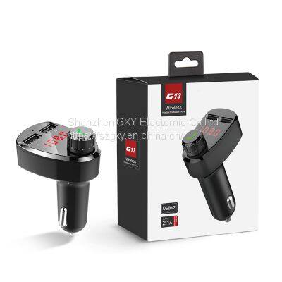 G13 Wireless Bluetooth FM Radio Adapter Music Player FM Transmitter Car Kit With Hands Free Calling photo-5
